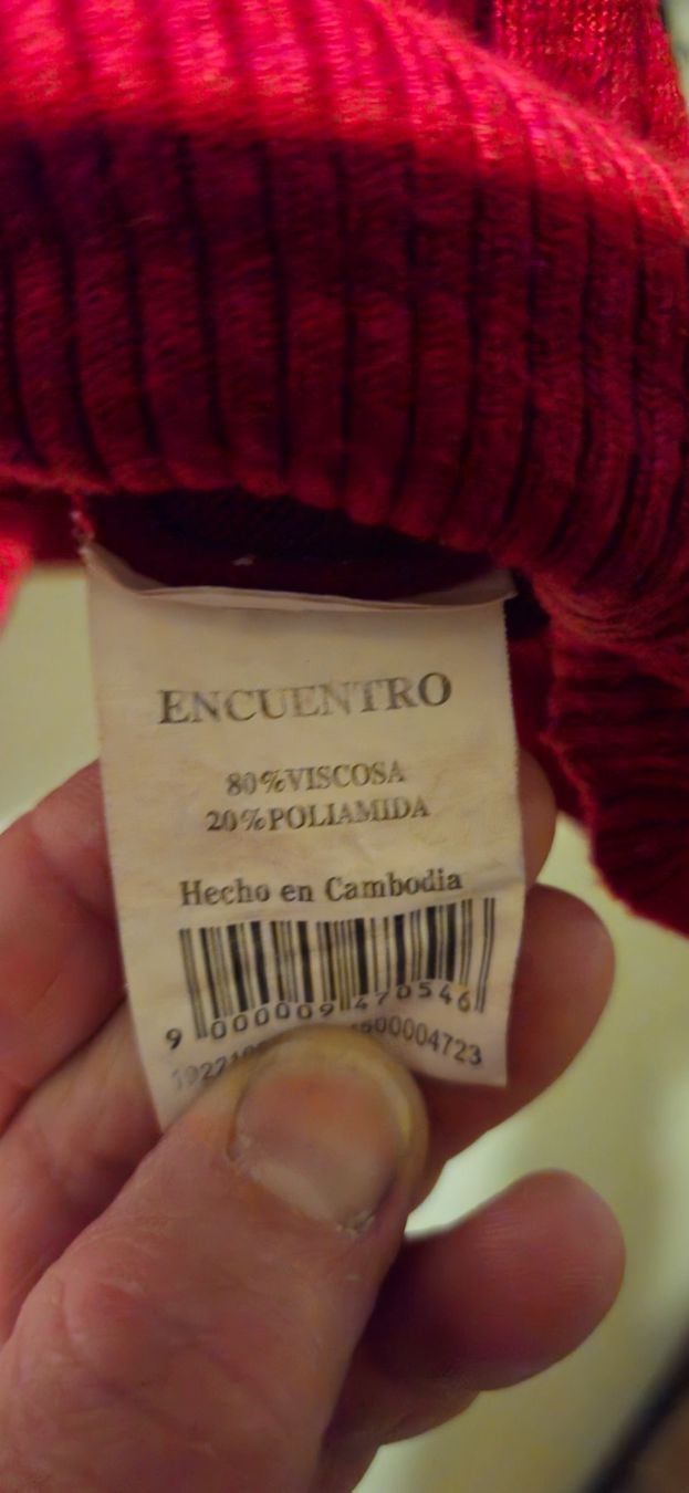 Maglioni & Felpe: Rollkragenpullover Rot/Weiss Gestreift, Grösse XL, Top! – Usato da Basel venduto da NikaV13 4