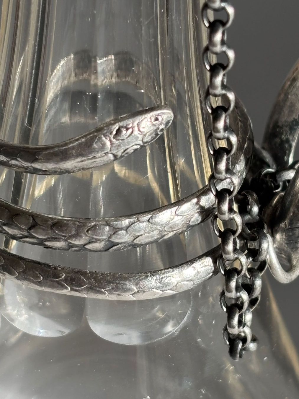 Caraffe: Antike Karaffe mit Silbermontur (versilbert) – Usato da rotkreuz venduto da baudisch 7