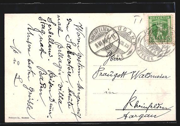 Cartoline postali: AK Lugano, Monte S. Salvatore, 1908 – Usato da Berlin venduto da bartko-reher 1