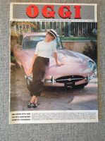 Zeitschrift von 1966 mit rosa Jaguar E-Type von Rita Pavone