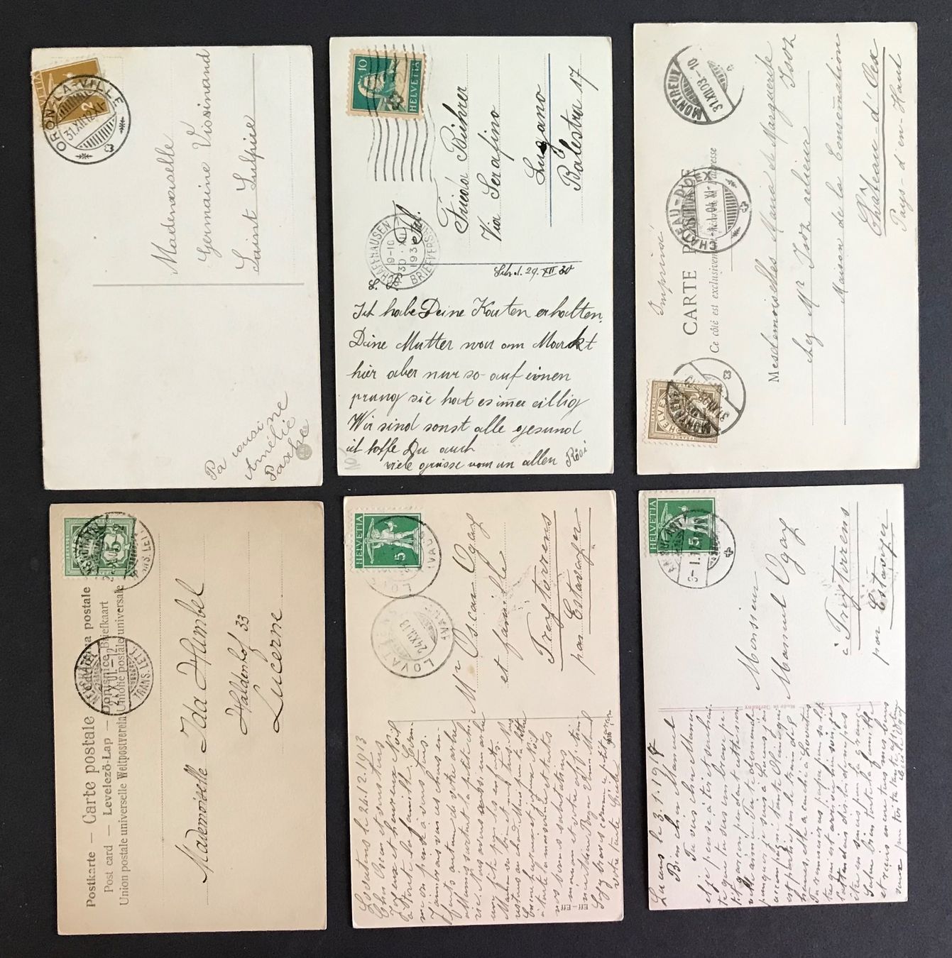 Ansichtskarten: 6 cartes postales anciennes – Gebraucht aus Penthaz von Petrus45 7