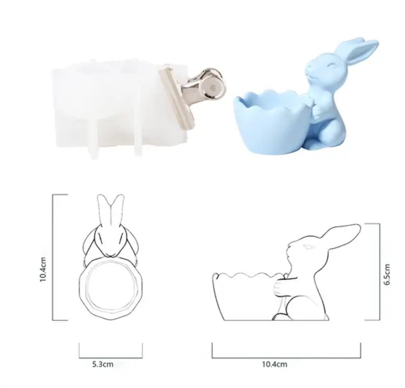 Teglie da forno: Giessform Silikonform Hase Eierbecher – Nuovo e nell'imballaggio originale da Kaltbrunn venduto da schere-stein-papier 1