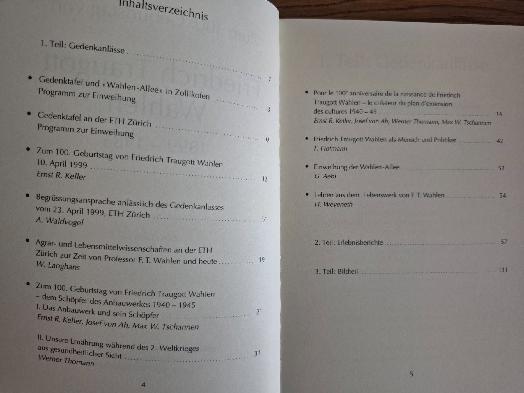 Libri: Friedrich Traugott Wahlen – Usato da Balsthal venduto da Jamamoegg 1