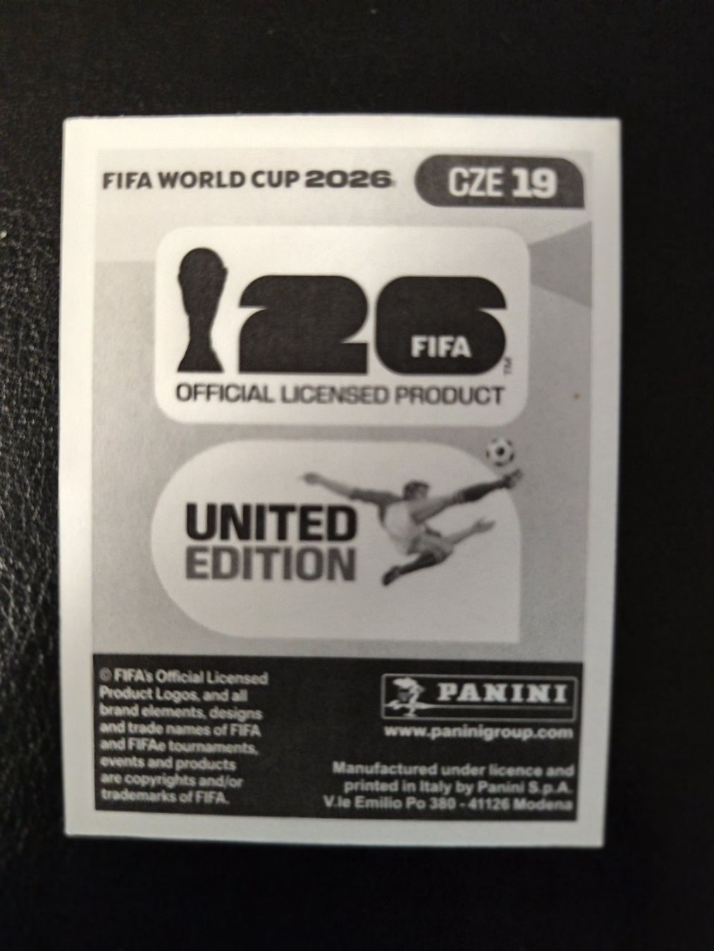 Panini Carte collezionabili: Panini FIFA World Cup 2026 CZE 19 – Nuovo (secondo la descrizione) da Matzingen venduto da Clie42 1