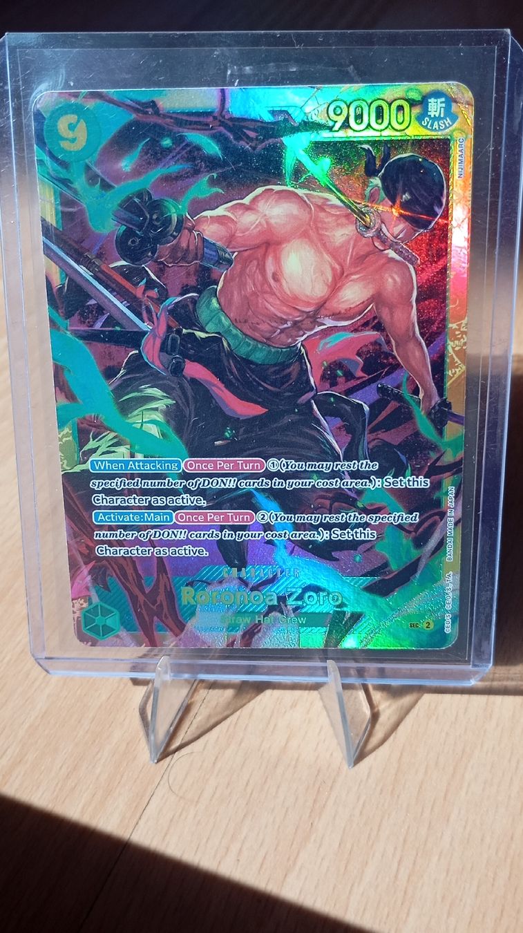 Bandai Carte collezionabili: one piece roronoa zoro OP06-118 SEC Parallel Alt Art – Nuovo (secondo la descrizione) da Bern venduto da ReenDeals