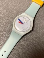 SWATCH*GS151*PAR AVION* 34 mm *LÄUFT & NEUER BATTERIE*2017