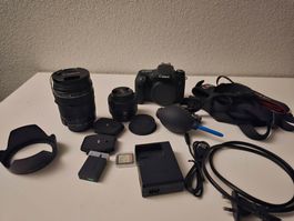 Canon EOS 760D + EF-S 18-135mm + EF 50mm Spiegelreflexkamera