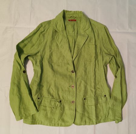 Via Appia Frühlings Leinen Blazer Gr 44 Damen mintgrün