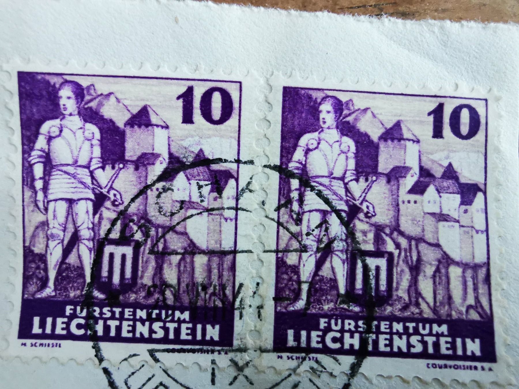 Tutti i francobolli: FL 128 Abart:hell und dunkel – Usato da Wangen venduto da Abartix 2