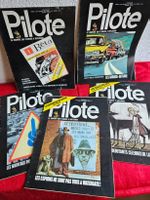 Lot de 5 magazines de bande dessinée Pilote vintage