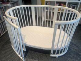 Kinderbett, Stokke sleepi weiss 122x70