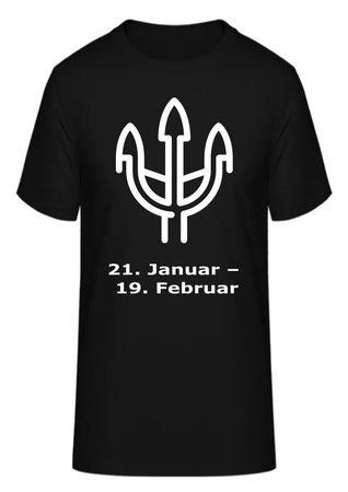 T-Shirt Sternzeichen Wassermann