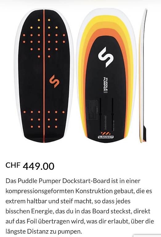 Slingshot Planches de surf: Pump Foil Board Slingshot Puddle Pumper – D'occasion à Richterswil par Traemlis 3