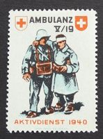 Soldatenmarken - Ambulanz V/19, grünlich - Wi San 110 - *