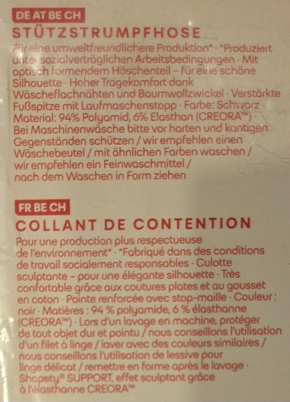Calze & Collant: Esmara Shape 70 Stütz Strumpfhose 70den Gr.L Schwarz – Nuovo e nell'imballaggio originale da Amriswil venduto da Celini3 5