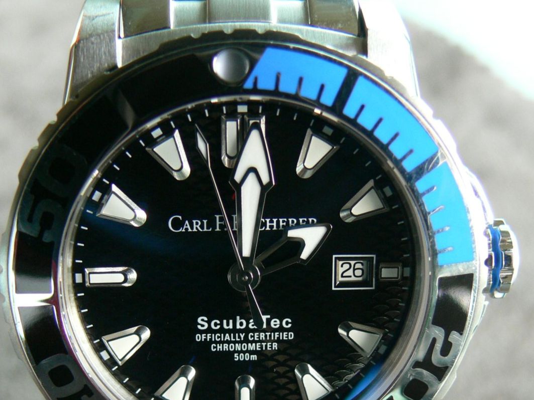 Bucherer Orologi: Carl F. Bucherer ScubaTec Patravi Automatic Diver full set – Usato da Remigen venduto da Kelias