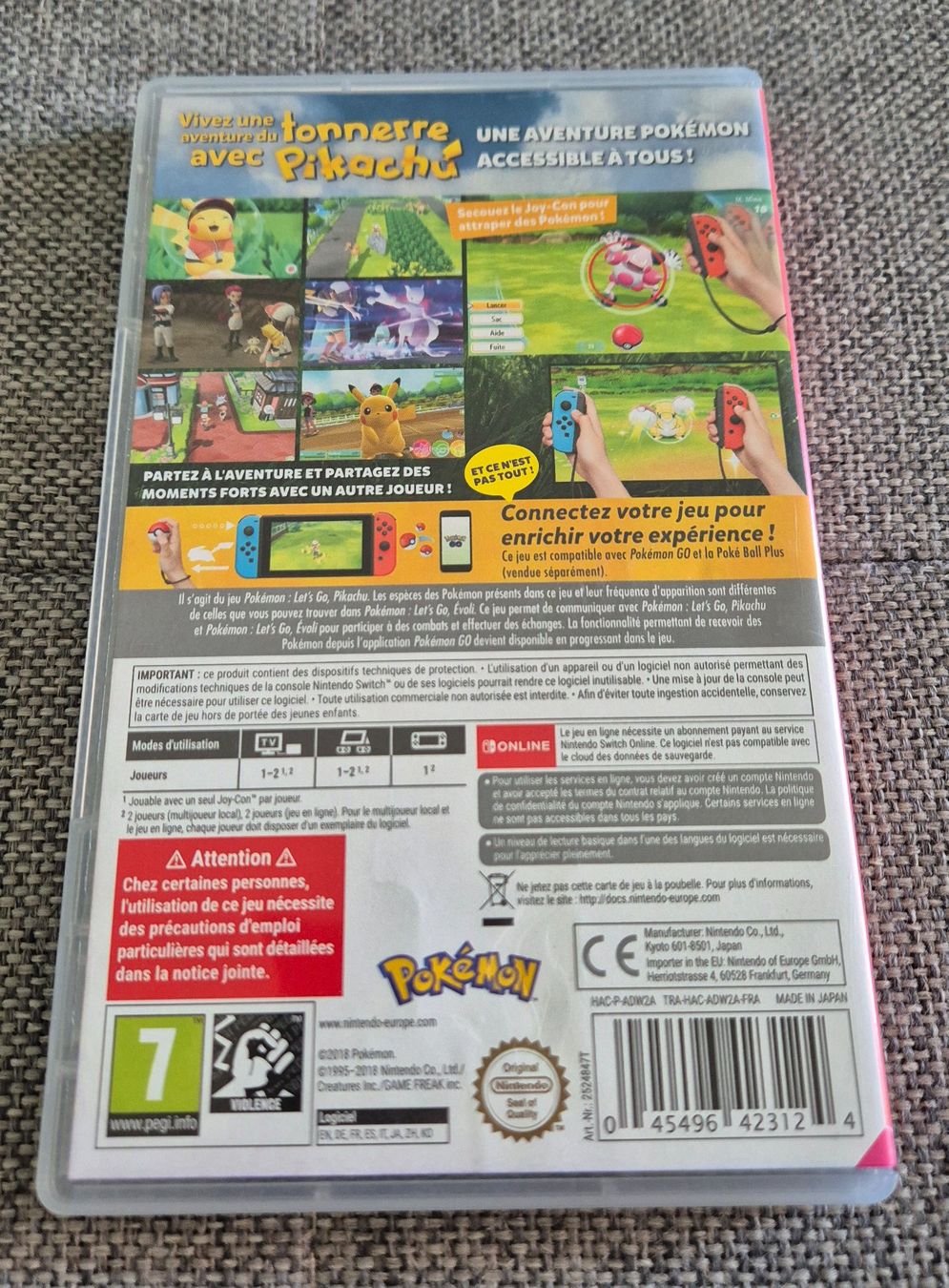 Nintendo Jeux: Pokémon Let's go Pikachu, sur Nintendo Switch – D'occasion à Daillens par zaporogue 1