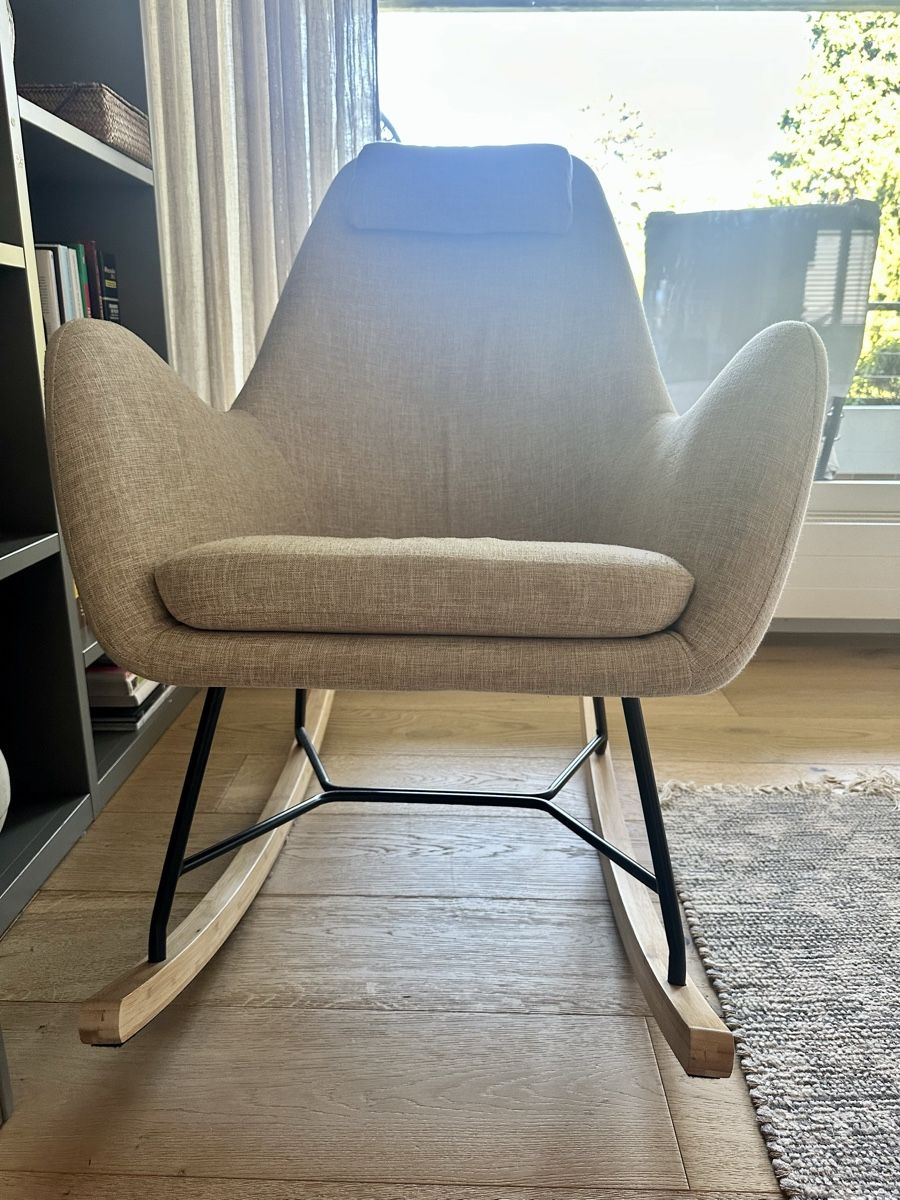 Sessel: Rocking chair beige - good condition – Neu (gemäss Beschreibung) aus Rüschlikon von G_q7pw 1