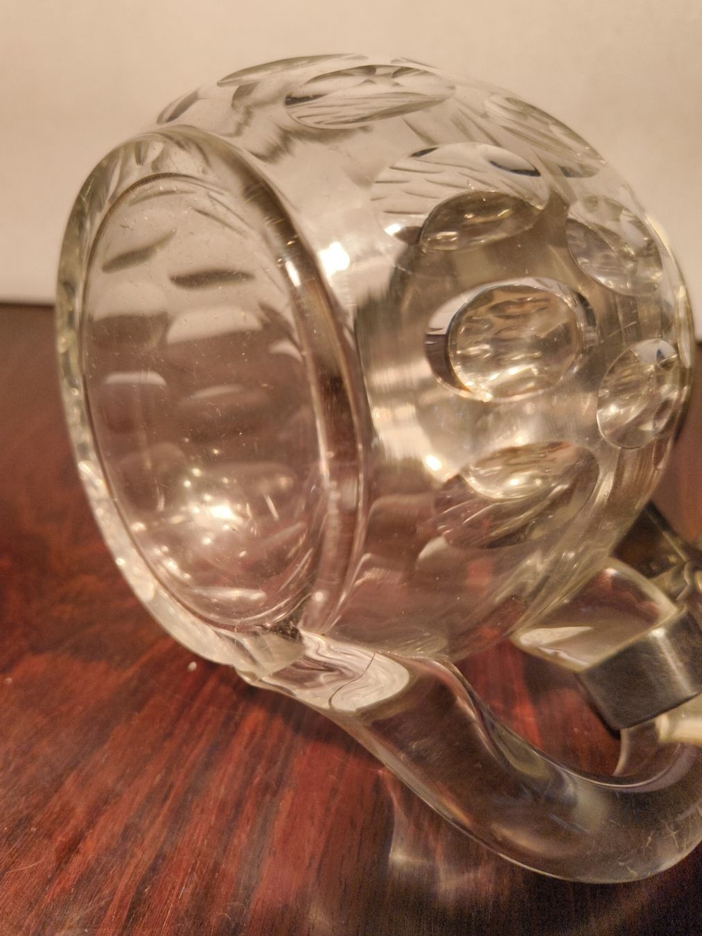 Bicchieri: Antiker Glas Bierhumpen Kristall Glas Versilbert oder Silber – Usato da stettlen venduto da VintageBern_ch 8