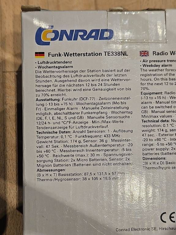 Altro per la casa: Funk-Wetterstation, ungebraucht – Nuovo (secondo la descrizione) da Höri venduto da Saltie 1