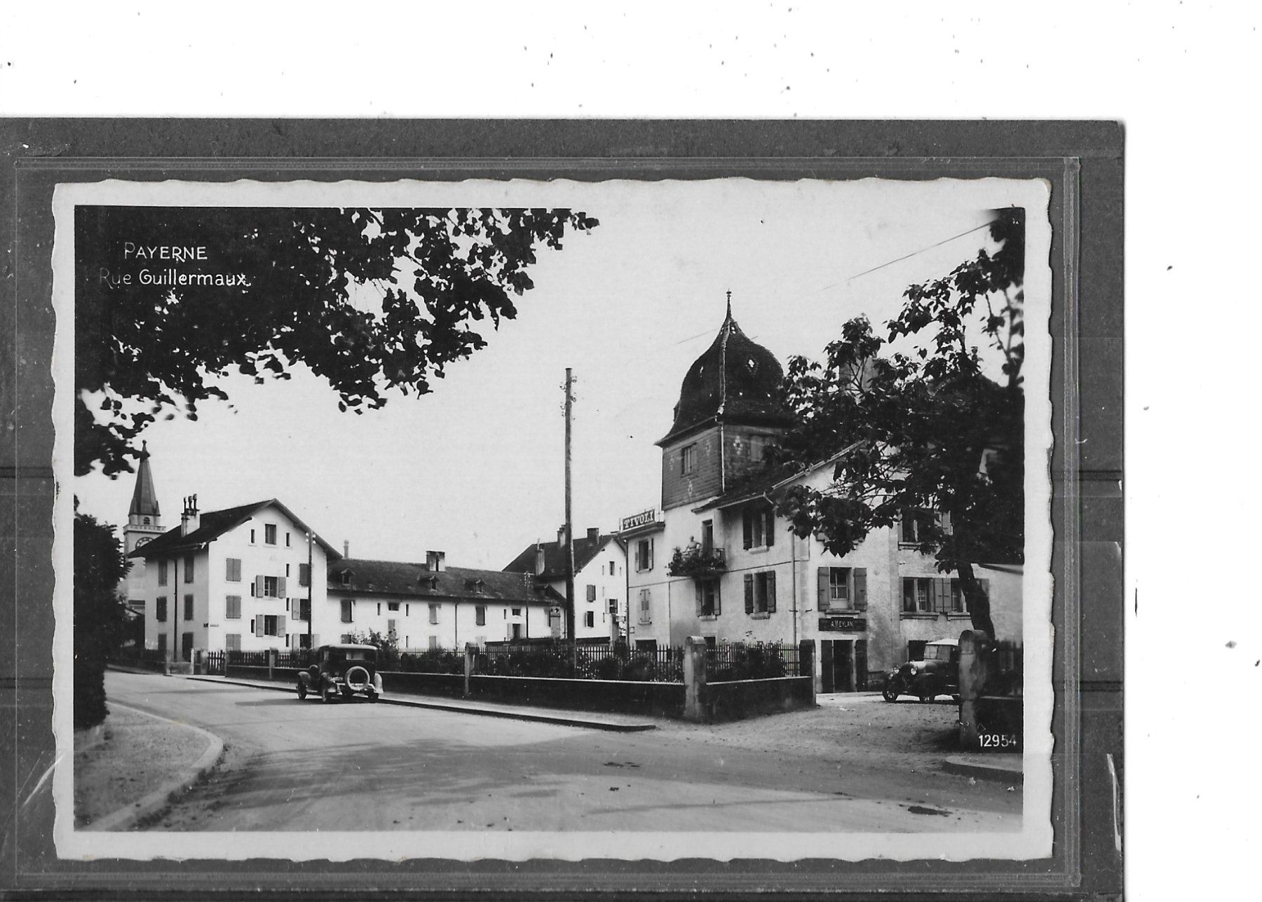 Ansichtskarten: VD Payerne Rue Guillermaux – Gebraucht aus Schocherswil von Wilare