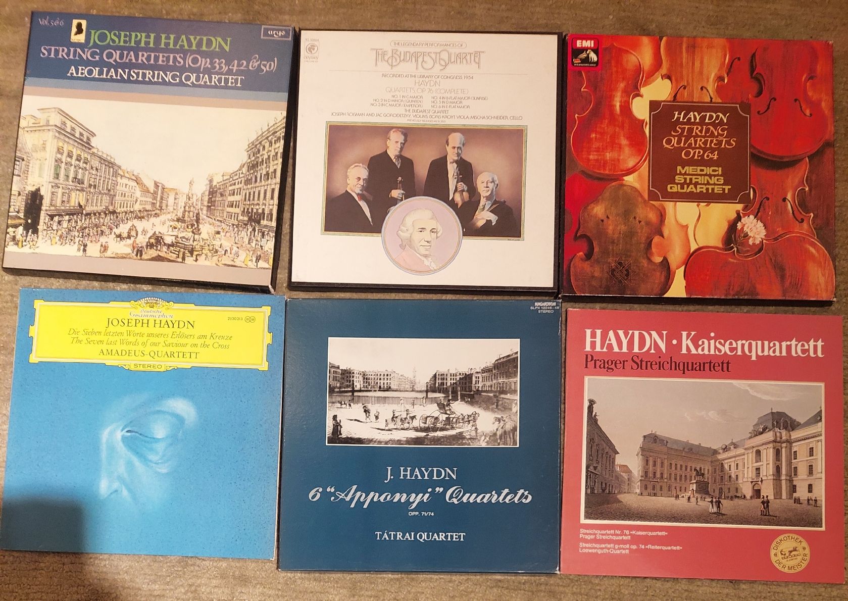 Dischi in vinile: 16 LPs mit Streichquartetten von Haydn – Usato da Zürich venduto da Cortin