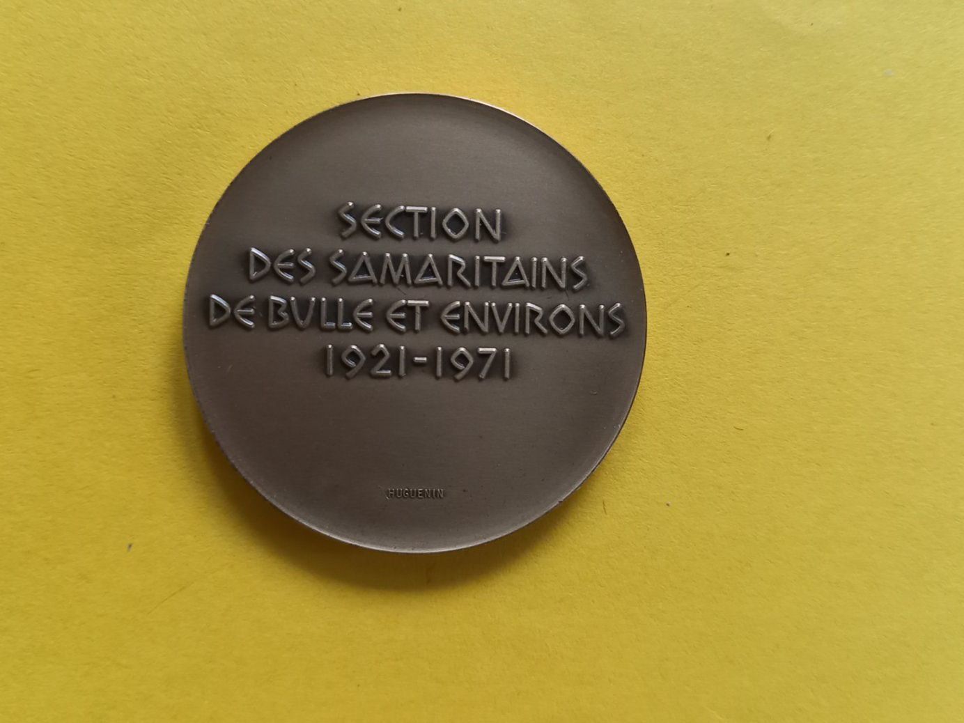 Medaillen: Médaille ancienne Section des Samaritains de Bulle 1921-1971 – Gebraucht aus Rossens FR von Souris1 2