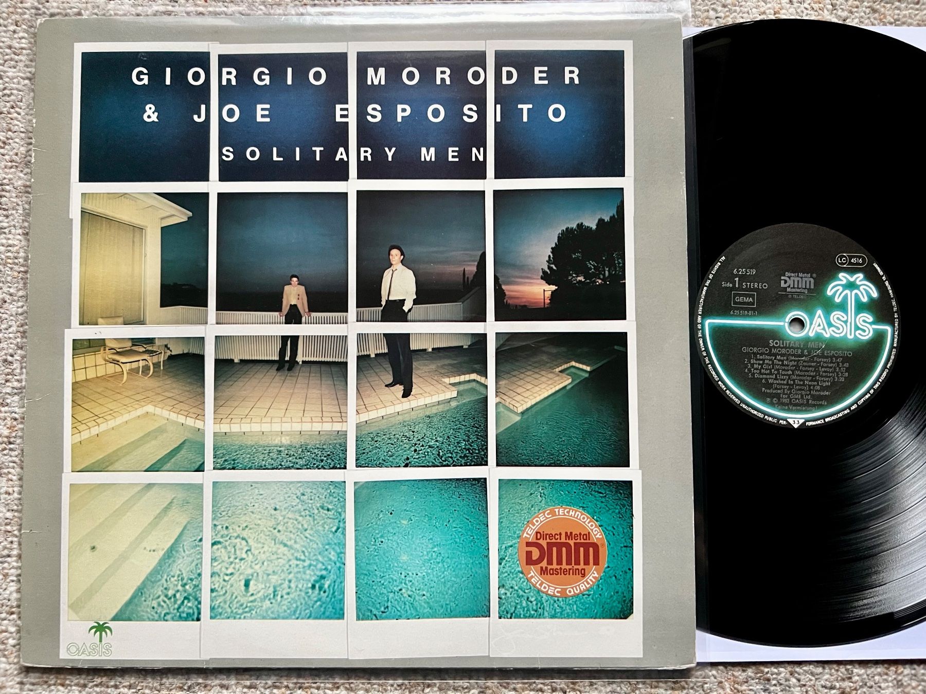 Vinyles: Giorgio Moroder & Joe Esposito Solitary Men LP GEWASCHEN – D'occasion à Unterseen par vinylmore
