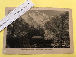 Interlaken, Kursaal Pavillon, AK alt, 14.8.1911 Interlaken