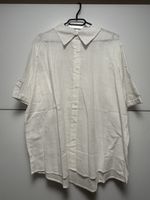 Damen Bluse Weiss Kurzarm Grösse XL Zustand gut