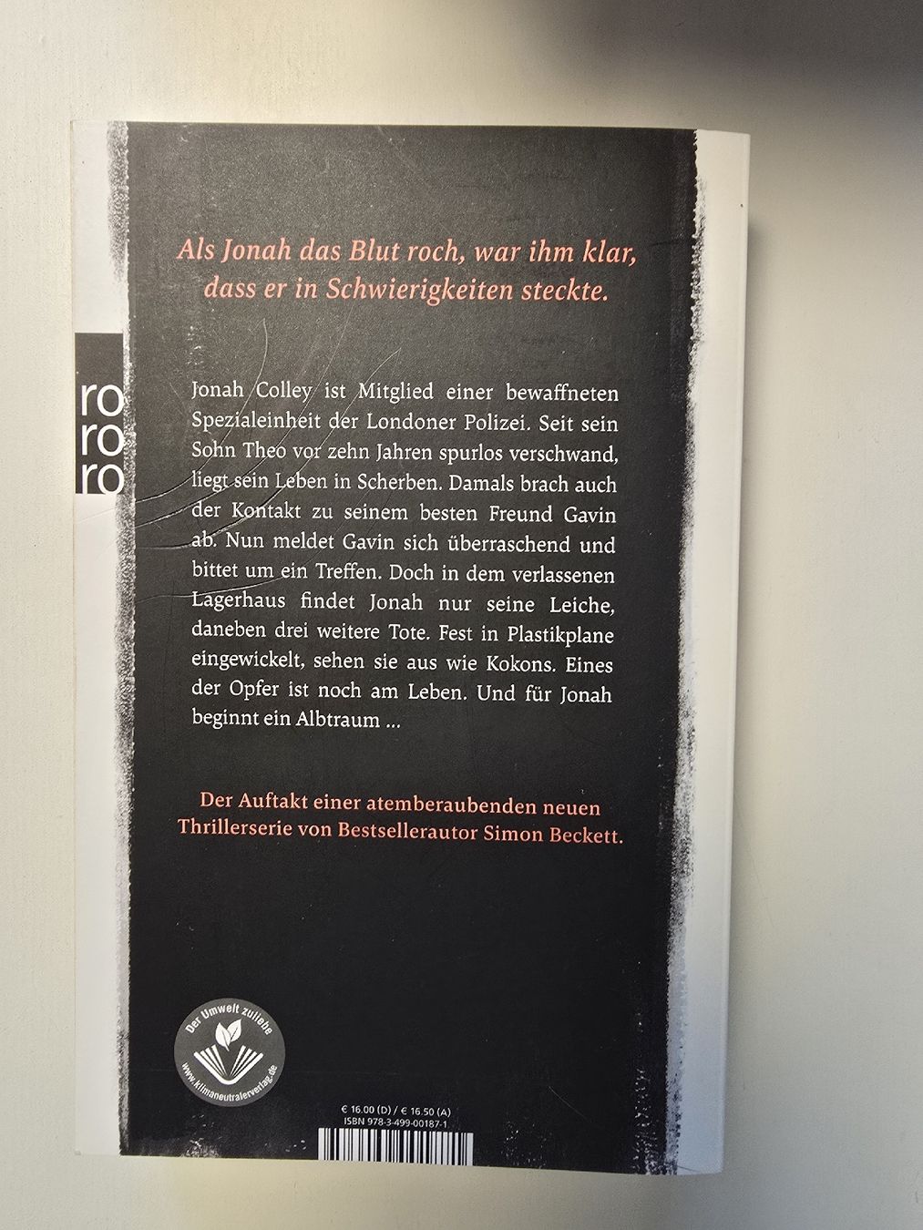 Libri: Simon Beckett - Die Verlorenen – Usato da Lotzwil venduto da Stifi24 1
