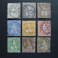 1862 Nr. 28 - 36 gestempelt SBK Fr.820.-