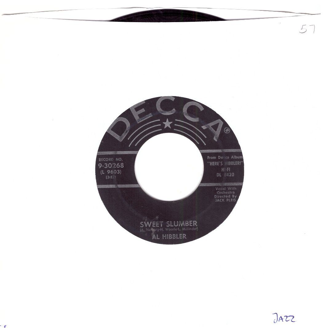 Dischi in vinile: AL HIBBLER – Usato da Bassersdorf venduto da house-of-vinyl