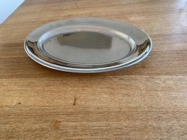 edle vintage SPRING Switzerland Chromstahl Servierplatte 42c