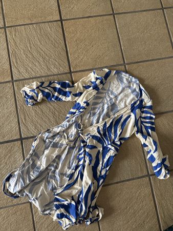 Kleid JDY Sommerkleid blau-weiss Grösse XS