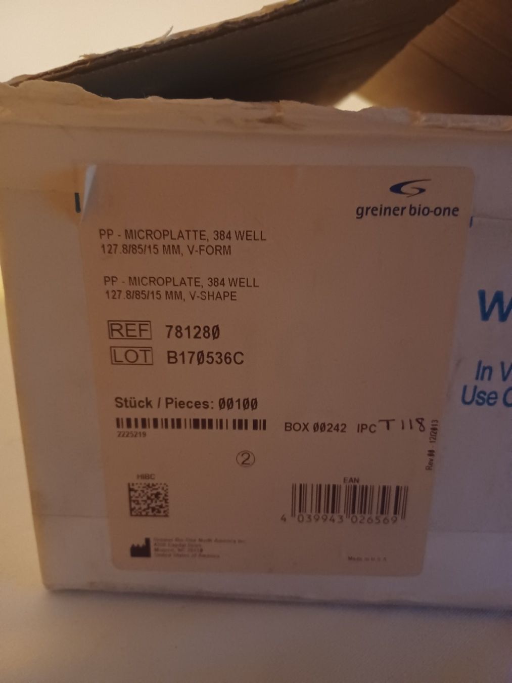Behälter & Ähnliches: GBO Greiner Bio-one Microwellplates Cryo storage – Neu und originalverpackt aus Schupfart von philippb06 6