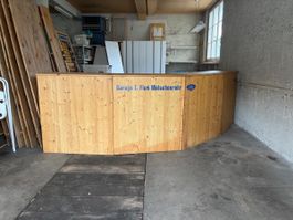 Ladentheke aus Holz, modular, gebraucht, guter Zustand