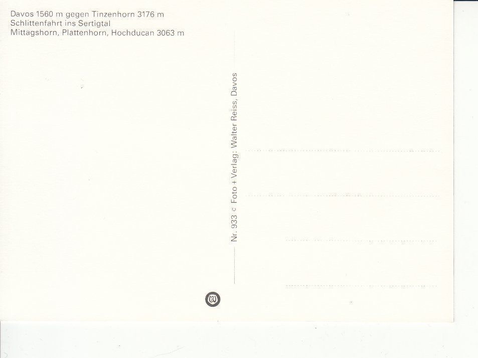 Ansichtskarten: Davos 31 um 1995 – Gebraucht aus Bürglen TG von StampGraf 1