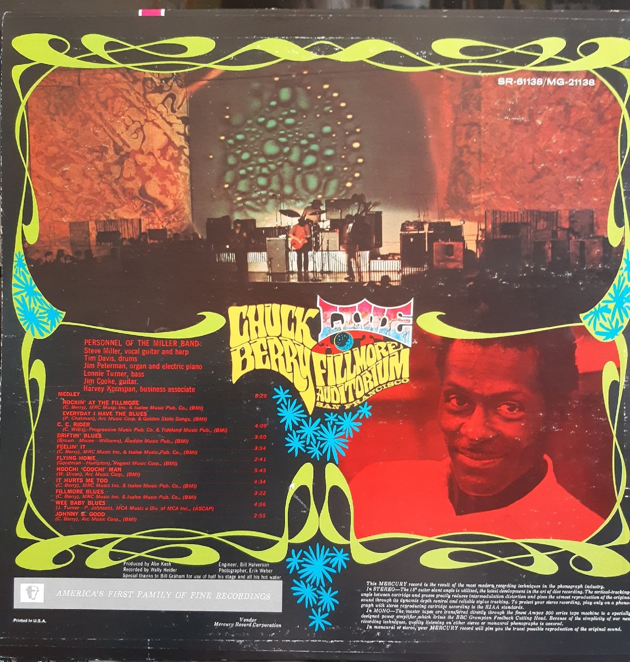 Dischi in vinile: CHUCK BERRY:Live at Filmore Auditorium    – Usato da Frick venduto da kyb_yq8h 1