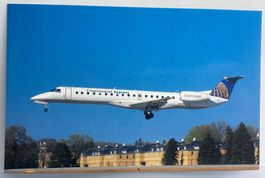 Postcard Embraer RJ145ER Continental Express