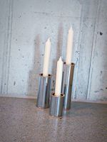 3er Set von brutalist Vintage-Kerzenhaltern von S. Englesson