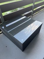 Gartentisch Rattangeflecht mit Glasplatte rechteckig guter Z