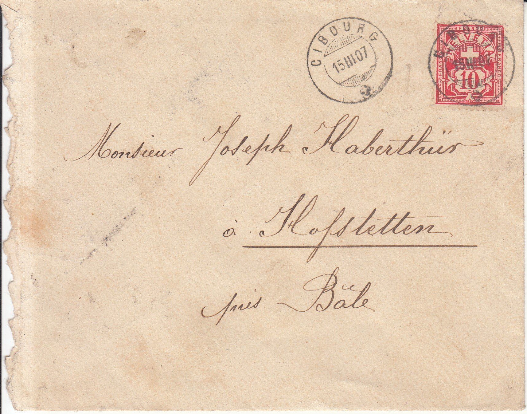 Tutti i francobolli: Bedarfspost Ziffermuster 1906 5 Stück – Usato da Bürglen TG venduto da StampGraf 1