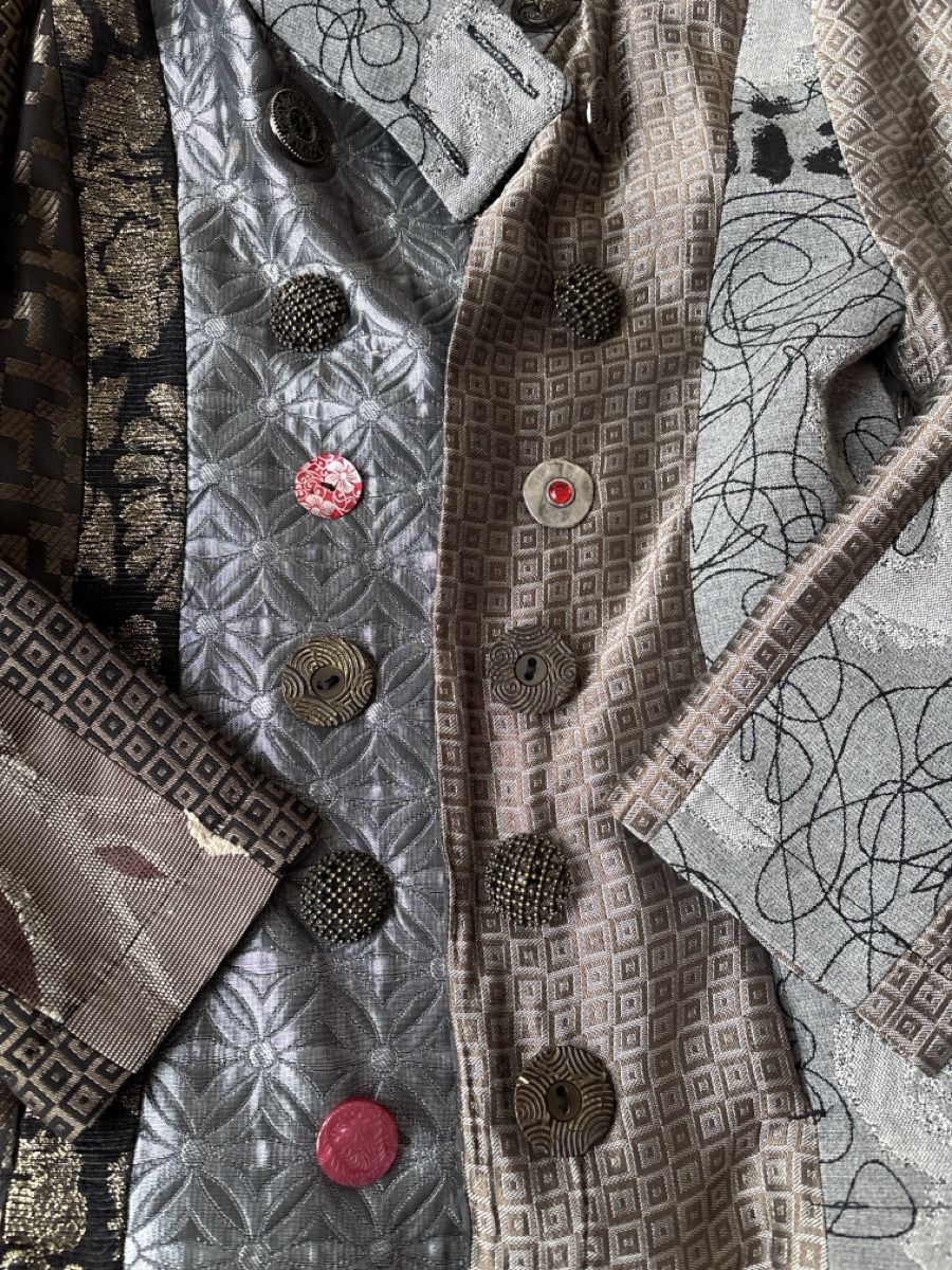 Desigual Giacche: Desigual Jacke im Patchwork-Design mehrfarbig Grösse 38 – Nuovo (secondo la descrizione) da Maur venduto da Comercianta 1