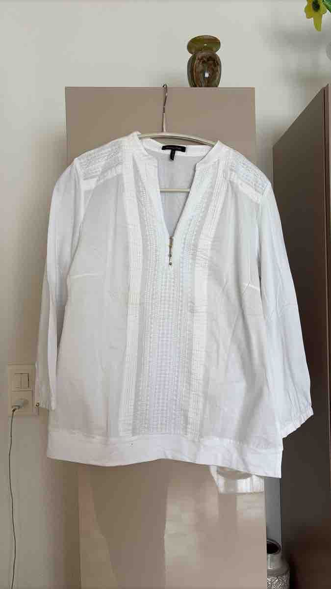 Massimo Dutti Camicette: Bluse Massimo Dutti weiss Baumwolle Grösse S – Nuovo (secondo la descrizione) da Winterthur venduto da sony-6