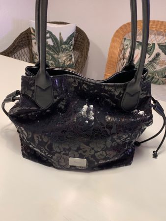 Elegante Gabor Handtasche Umhängetasche schwarz