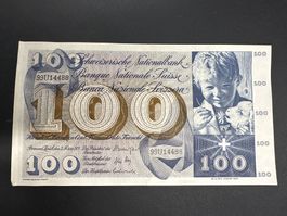 100 Fr.-Note Schweiz 1973