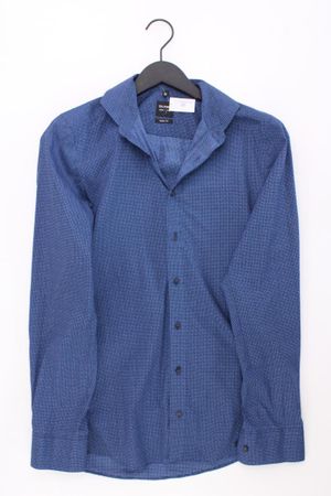 Olymp Langarmhemd Gr. Hemdgröße 38 blau