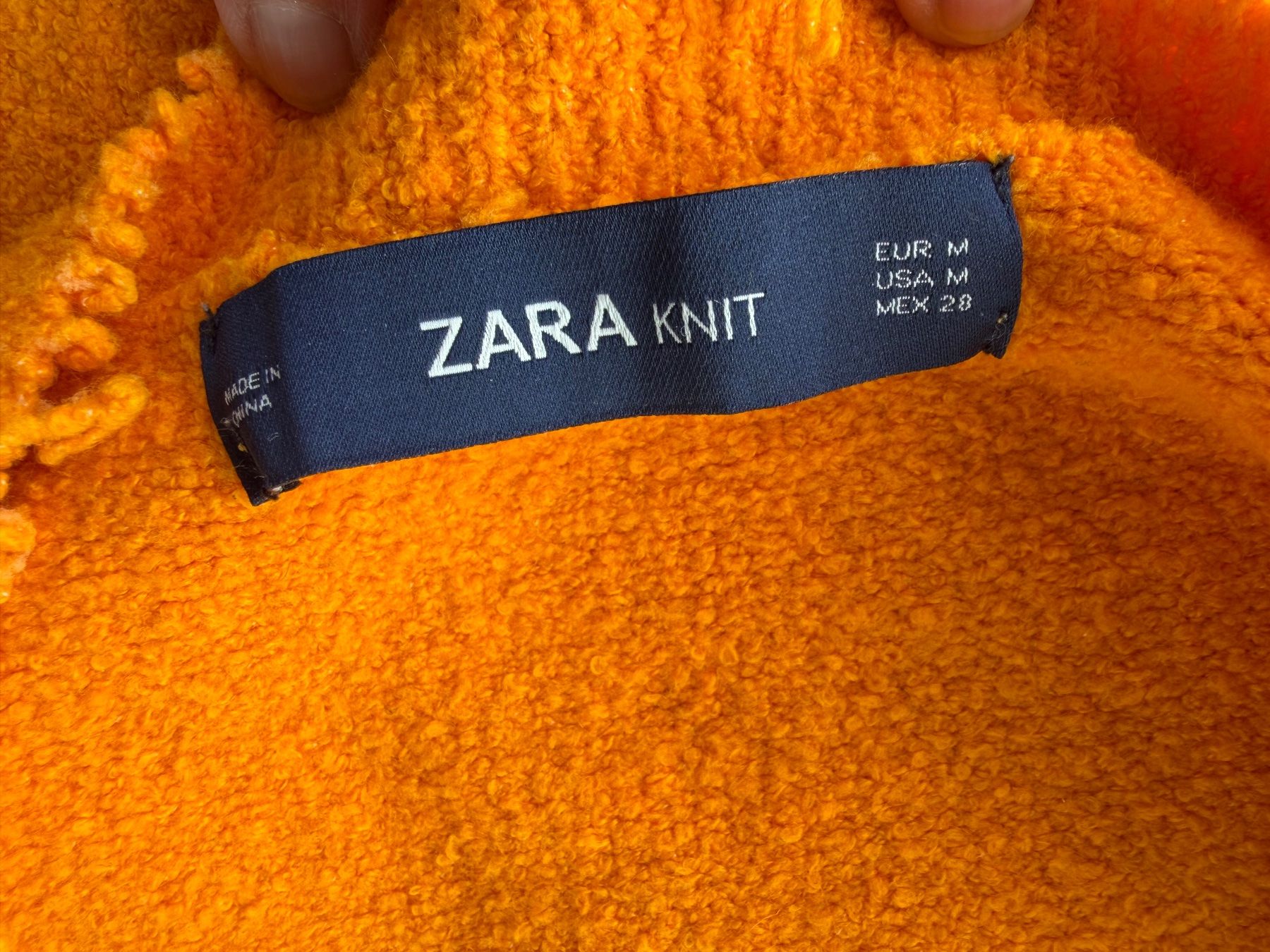 Zara Pullover & Sweatshirts: Damen Pullover Zara Knit orange Grösse M – Gebraucht aus Meilen von Sura18 5