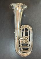 Hirsbrunner, Tuba, B, silber, revidiert, gereinigt, kompakt